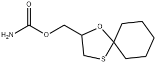 1-Oxa-4-thiaspiro[4.5]decane-2-methanol carbamate 结构式