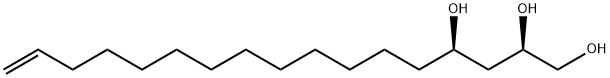 (2R,4R)-16-Heptadecene-1,2,4-triol 结构式