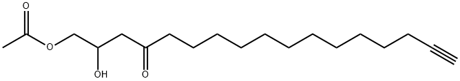 1-Acetoxy-2-hydroxy-16-heptadecyn-4-one 结构式