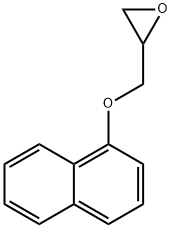 3-(1-萘氧基)-1,2-环氧丙烷 结构式