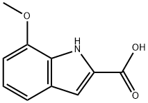 7-METHOXY-1H-INDOLE-2-CARBOXYLIC ACID 结构式