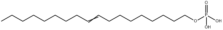 磷酸二氢-9-十八烯-1-醇酯 结构式