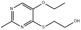 2-[(5-Ethoxy-2-methyl-4-pyrimidinyl)thio]ethanol 结构式