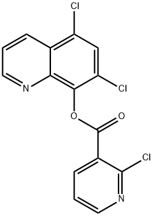 5,7-DICHLORO-8-QUINOLYL 2-CHLORONICOTINATE 结构式