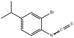 2-溴-4-异丙基苯基异硫氰酸酯 结构式