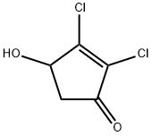 2-Cyclopenten-1-one,  2,3-dichloro-4-hydroxy- 结构式