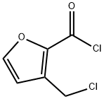 2-Furancarbonyl chloride, 3-(chloromethyl)- (9CI) 结构式