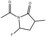 2-Pyrrolidinone, 1-acetyl-5-fluoro-3-methyl- (9CI) 结构式