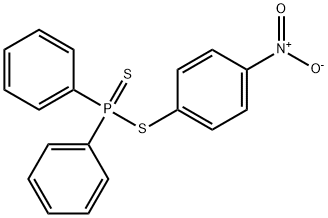 Diphenylphosphinodithioic acid p-nitrophenyl ester 结构式