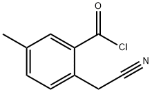 Benzoyl chloride, 2-(cyanomethyl)-5-methyl- (8CI) 结构式