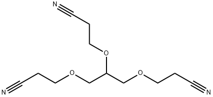 1,2,3-三(2-氰氧基)丙烷 结构式