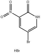 2(1H)-PYRIDINONE, 5-BROMO-3-NITRO-, MONOHYDROBROMIDE 结构式