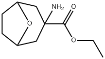 3-氨基-8-氧杂双环[3.2.1]辛烷-3-甲酸乙酯 结构式