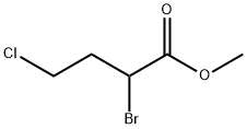 Butanoic acid, 2-bromo-4-chloro-, methyl ester 结构式