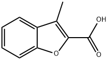 3-甲基苯并呋喃-2-羧酸 结构式