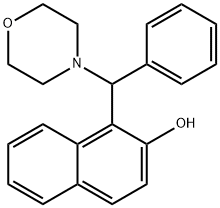 1-(MORPHOLINO(PHENYL)METHYL)NAPHTHALEN-2-OL 结构式