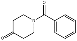 1-苯酰基-4-哌啶酮 结构式