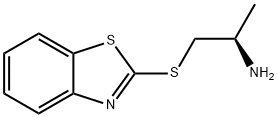 2-Propanamine,1-(2-benzothiazolylthio)-,(2R)-(9CI) 结构式