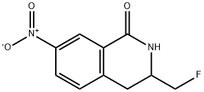 3-(FLUOROMETHYL)-3,4-DIHYDRO-7-NITROISOQUINOLIN-1(2H)-ONE 结构式