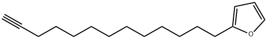 2-(12-Tridecynyl)furan 结构式