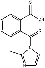 2-(2-甲基-1H-咪唑-1-羰基)苯甲酸 结构式
