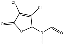 Formamide,  N-(3,4-dichloro-2,5-dihydro-5-oxo-2-furanyl)-N-methyl- 结构式