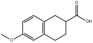 6 - 甲氧基-1,2,3,4 - 四氢萘-2 - 羧酸 结构式