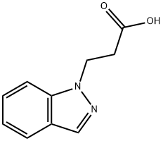 1H-Indazole-1-propanoic acid 结构式