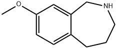 8-甲氧基-2,3,4,5-四氢-1H-苯并[C]氮杂卓 结构式
