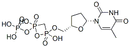 alpha,beta-methylenedeoxythymidine 5'-triphosphate 结构式