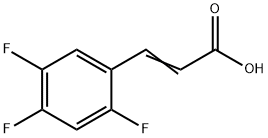 2,4,5-三氟苯丙烯酸 结构式