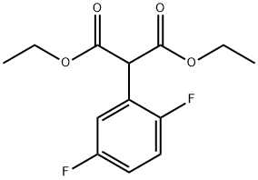 2,5-二氟苯基丙二酸二乙酯 结构式