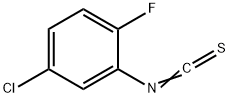 5-氯-2-氟苯基异硫氰酸酯 结构式