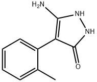 5-Amino-4-o-tolyl-1,2-dihydro-pyrazol-3-one 结构式