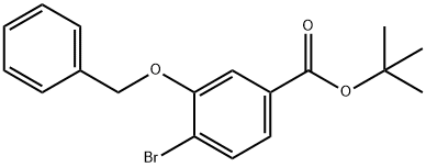 3-苄氧基-4-溴苯甲酸叔丁酯 结构式
