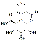 烟碱酸-酰基-Β-D-葡糖苷酸 结构式