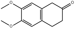 6,7-二甲氧基-3,4-二氢-1H-2-萘酮 结构式