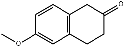 6-甲氧基-3,4-二氢-1H-2-萘酮 结构式