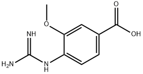 Benzoic acid, 4-[(aminoiminomethyl)amino]-3-methoxy- (9CI) 结构式