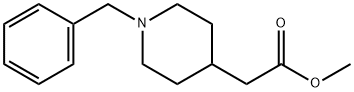 2-[1-(苯基甲基)哌啶-4-基]乙酸甲酯 结构式
