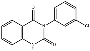 3-(3-氯苯基)-1H-喹唑啉-2,4-二酮 结构式
