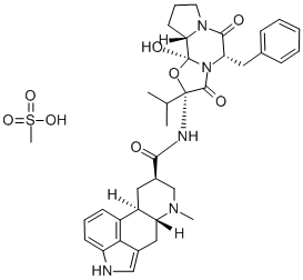 甲磺酸双氢麦角汀 结构式