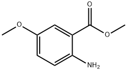2-氨基-5-甲氧基苯甲酸甲酯 结构式