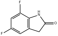 5,7-二氟吲哚-2-酮 结构式