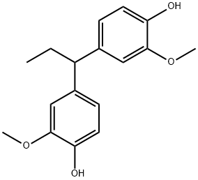 4,4'-propylidenebis[2-methoxyphenol] 结构式