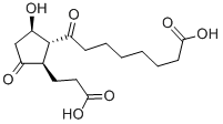 9,15-DIOXO-11ALPHA-HYDROXY-2,3,4,5-TETRANOR-PROSTAN-1,20-DIOIC ACID 结构式