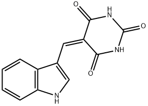 5-[(1H-INDOL-3-YL)METHYLIDENE]-2,4,6(1H,3H,5H)-PYRIMIDINETRIONE 结构式