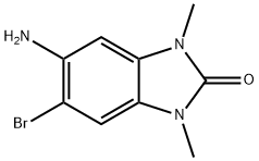 5-氨基-6-溴-1,3-二甲基-1H-苯并[D]咪唑-2(3H)-酮 结构式