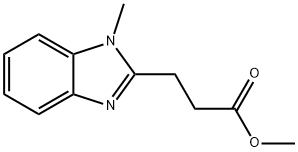 3-(1-甲基-1H-苯并[D]咪唑-2-基)丙酸甲酯 结构式