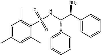 N-[(1R,2R)-2-氨基-1,2-二苯基乙基]-2,4,6-三甲基苯亚磺酰胺 结构式